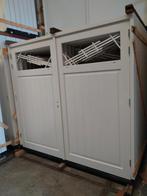 Kozijn met dubbele garage deuren, Ophalen, Hout, 120 cm of meer, 215 cm of meer