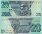 ZIMBABWE 2020 20 dollars #104 UNC, Postzegels en Munten, Bankbiljetten | Afrika, Zimbabwe, Verzenden