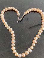 Vintage zoetwater parelketting 52 cm, Sieraden, Tassen en Uiterlijk, Kettingen, Ophalen of Verzenden, Zo goed als nieuw, Wit, Overige materialen