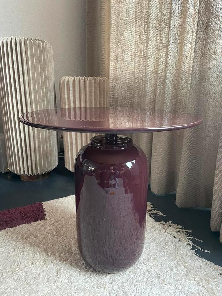 Mooie bijzettafel Karwei, Huis en Inrichting, Tafels | Bijzettafels, Zo goed als nieuw, Rond, 45 tot 60 cm, Minder dan 55 cm, Metaal of Aluminium