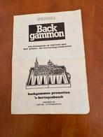 Originele gebruiksaanwijzing van Backgammon, Hobby en Vrije tijd, Gezelschapsspellen | Bordspellen, Ophalen of Verzenden, Zo goed als nieuw