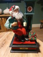Leuke oude kerst speeldoos met kerstman geen bewegende, Diversen, Kerst, Ophalen of Verzenden, Gebruikt