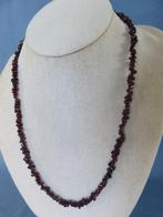 Hals snoer van granaat steen - 20e eeuw, Sieraden, Tassen en Uiterlijk, Kettingen, Ophalen of Verzenden, Gebruikt, Rood, Steen of Mineraal