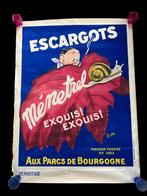 Antieke Art-Nouveau winkelposter, restaurant 160 cm!, Gebruikt, Overige typen, Ophalen of Verzenden, Nvt