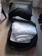 Tweepersoons dekbed en 2 hoofdkussens, Wit, Tweepersoons, Ophalen of Verzenden, Deken of Dekbed