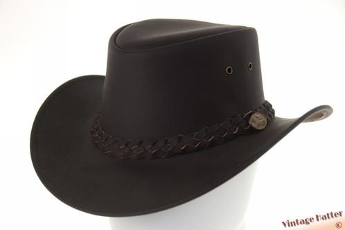 Western hoed Hawkins bruin leer maten 57, 58, 59 en 60 Nieuw, Kleding | Heren, Hoeden en Petten, Nieuw, Hoed, 58 of 59 cm (L, 7¼ of ⅜ inch)
