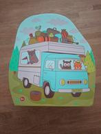 Hema contour puzzel, camper, 5 jaar, 100 stukjes, Ophalen of Verzenden, Meer dan 50 stukjes, Gebruikt, 4 tot 6 jaar