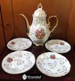 Vintage mokka servies - theeservies set porselein, Ophalen of Verzenden