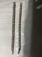 2 oude zilveren armbanden zie foto,s 18-cm lanng, Ophalen of Verzenden