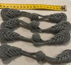 Set van 3 grijze brandenburgers 18cm klassiek decoratiefe, Ophalen of Verzenden, Zo goed als nieuw