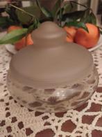 Vintage Bonboniere met deksel van mat glas, Antiek en Kunst, Antiek | Glas en Kristal, Ophalen of Verzenden