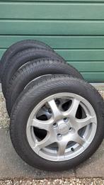 4 lichtmetalen velgen met winterbanden  175/65/15, Gebruikt, 15 inch, 175 mm, Banden en Velgen