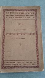 Antiek 1925 Steenconstructieleer, de Technische School, Goes, Boeken, Kunst en Cultuur | Architectuur, Gelezen, Architectuur algemeen
