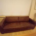 3 pers.leder western brown bankstel, Huis en Inrichting, Ophalen, Western Brown, Minder dan 75 cm, Leer