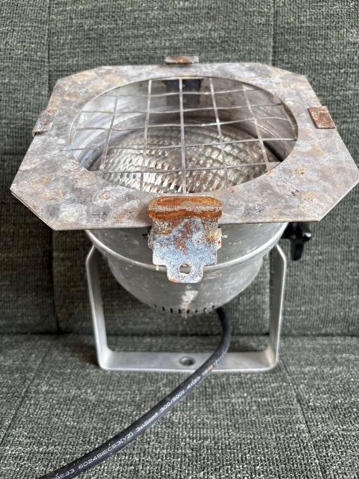 Vintage goed werkende theaterlamp / spot Eurolite Germany, Huis en Inrichting, Lampen | Spots, Zo goed als nieuw, Ophalen of Verzenden
