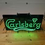 Carlsberg Neon Lichtbord – Origineel 1994 – Groen Neon – Wer, Ophalen of Verzenden, Gebruikt, Lichtbak of (neon) lamp