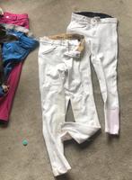 4 rijbroeken, wit blauw en roze. maat 140 en 152., Dieren en Toebehoren, Paardrijkleding, Kinderen, Ophalen of Verzenden, Zo goed als nieuw