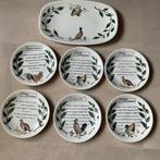 Gien France vintage borden set met decor gevogelte jaren 70, Antiek en Kunst, Verzenden