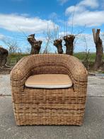 Grote rotan fauteuil, Ophalen of Verzenden, Gebruikt