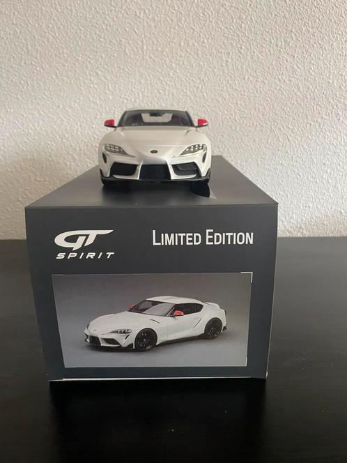 Toyota Supra GR Fuji Speedway Edition White 2020 GT Spirit, Hobby en Vrije tijd, Modelauto's | 1:18, Zo goed als nieuw, Auto, Overige merken