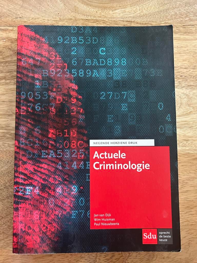 Actuele Criminologie - Jan van Dijk, Ophalen of Verzenden, Zo goed als nieuw