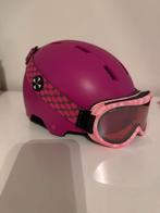 Wedze Skihelm Meisjes 48-52 cm + Skibril, Overige merken, Ophalen of Verzenden, Zo goed als nieuw, Kleding