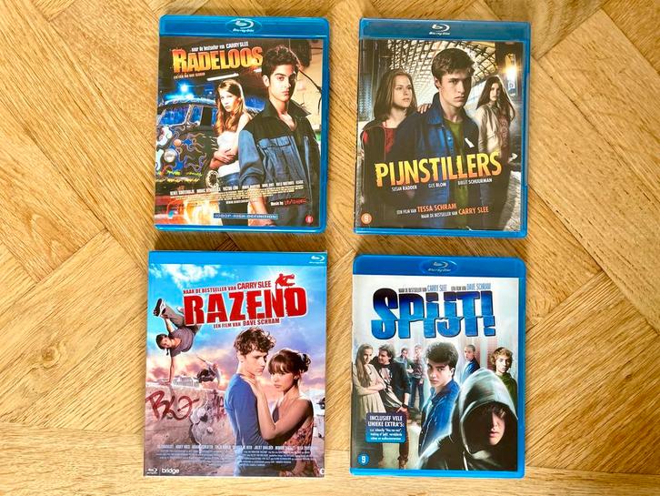 4x Carrie Slee Blu-rays met oa. Pijnstillers en Radeloos, Cd's en Dvd's, Blu-ray, Zo goed als nieuw, Nederlandstalig, Boxset, Ophalen of Verzenden