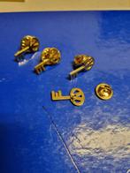 speldjes v sleutel vier stuks goud kleurig, Ophalen of Verzenden, 'T Olde Gre-j, Info@toldegrej.nl, Endepoelstraat 20f Didam