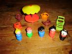 Fisher-Price parasol / stoeltje en 1 ligstoel / + poppetjes, Kinderen en Baby's, Speelgoed | Fisher-Price, Ophalen of Verzenden