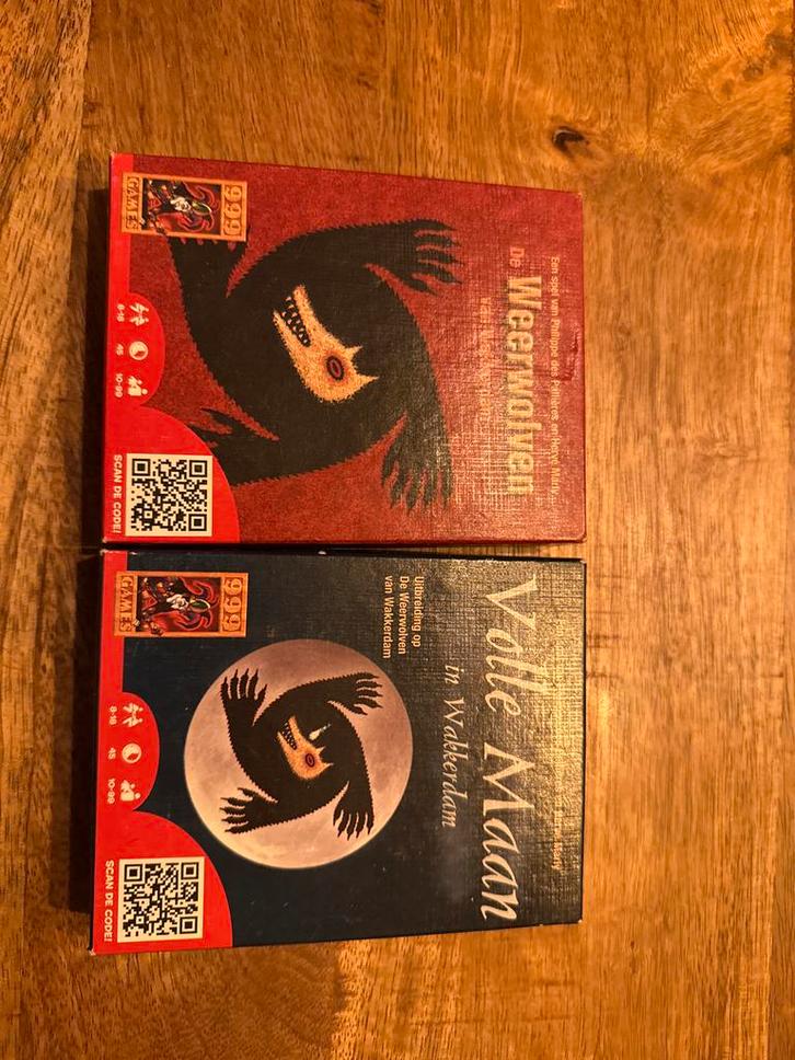 De Weerwolven van Wakkerdam + Volle Maan Uitbreiding, Hobby en Vrije tijd, Gezelschapsspellen | Kaartspellen, Zo goed als nieuw