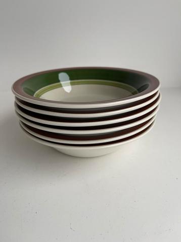 Figgjo Vinje Rolf-design 6 diepe borden vintage beschikbaar voor biedingen