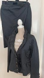 La Ligna jasje met bijpassende rok maat 44/46[v], Kostuum of Pak, Blauw, Maat 46/48 (XL) of groter, Ophalen of Verzenden
