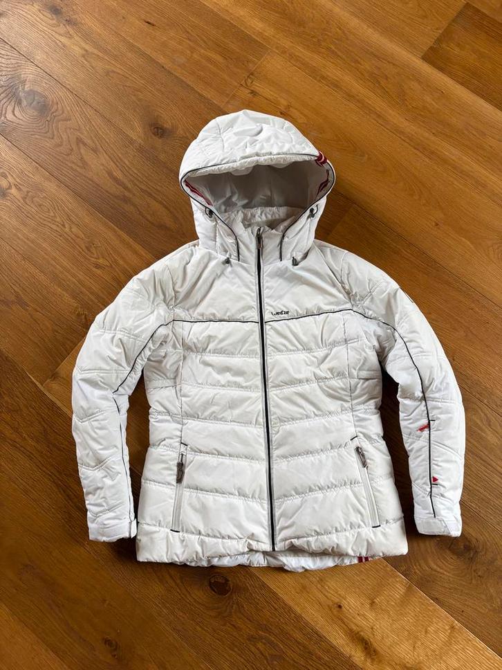 Witte Wedze Ski Jas Dames - Maat L, Kleding | Dames, Jassen | Winter, Gedragen, Maat 42/44 (L), Wit, Ophalen of Verzenden