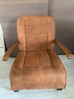 Fauteuil Ivar, Cognac, Leen Bakker, Ophalen, Metaal, 75 tot 100 cm, Zo goed als nieuw