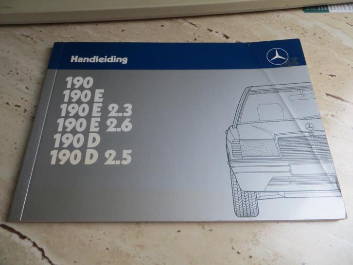 Instructieboek Mercedes 190 -190 E 2.6, 190 D, D 2.5 W201 86, Auto diversen, Handleidingen en Instructieboekjes, Ophalen of Verzenden