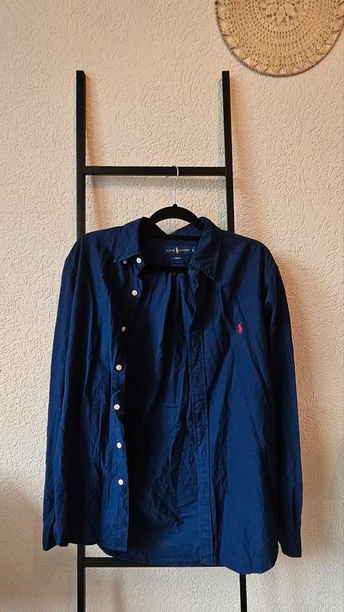 Donkerblauwe Ralph Lauren blouse maat L, Kleding | Heren, Overige Herenkleding, Zo goed als nieuw, Ophalen of Verzenden