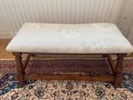 Leuk vintage bankje, Huis en Inrichting, Banken | Voetenbanken en Poefen, Ophalen, 125 cm of meer, Zo goed als nieuw, Stof