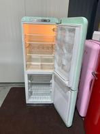 Retro SMEG Koelkast met Vriesvak - Mintgroen, 200 liter of meer, 60 cm of meer, Zo goed als nieuw, Energieklasse A of zuiniger
