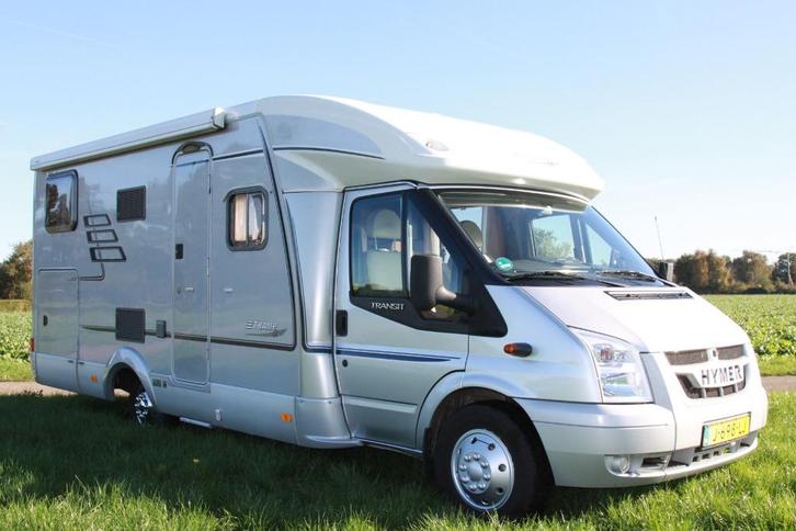 Hymer T 672 CL Tramp  enkele bedden lengtebedden airco garag, Caravans en Kamperen, Campers, Bedrijf, tot en met 3, Half-integraal