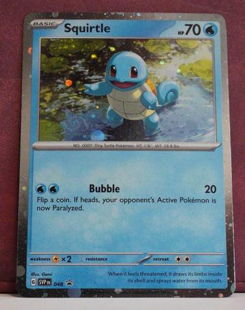 Squirtle Holo 048 SV Black Star Promos Pokémon Kaart beschikbaar voor biedingen