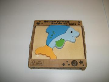 Houten puzzel Dolfijn 3 delig (nieuw) beschikbaar voor biedingen