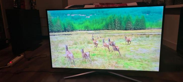 Samsung UE43KU6400S smarttv met streep met afstandsbediening, Audio, Tv en Foto, Televisie-accessoires, Gebruikt, Ophalen