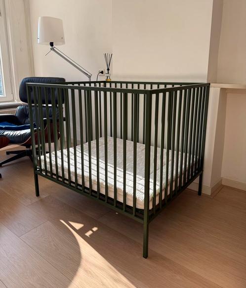 Box - Europe Baby - Liam II - 80x100 - Dark Green, Kinderen en Baby's, Boxen, Zo goed als nieuw, Vierkant, In hoogte verstelbaar