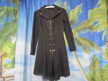 Zwarte lange jas mt l = 38/40 jawbreaker beschikbaar voor biedingen