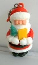 Sleutelhanger # kerstman met boompje en boek, Ophalen of Verzenden, Zo goed als nieuw, Knuffel of Figuurtje