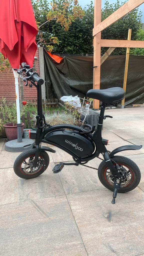 Windgoo B3 met gashendel, Fietsen en Brommers, Fietsen | Vouwfietsen, Zo goed als nieuw, Heren, Overige merken, Minder dan 14 inch
