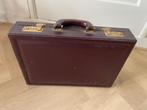Leren attaché koffer, Sieraden, Tassen en Uiterlijk, Koffers, Ophalen, Gebruikt, 50 tot 60 cm, Slot