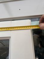 Witte opdek binnendeur met glas, Ophalen, 80 tot 100 cm, Binnendeur, 200 tot 215 cm