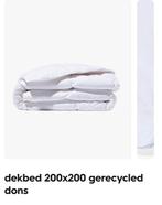 Dekbed 200x200 met gerecycled dons (hema), Wit, Tweepersoons, Ophalen of Verzenden, Deken of Dekbed