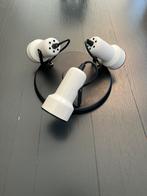Vintage plafondlamp met 3 witte spots - ‘70s, Ophalen of Verzenden